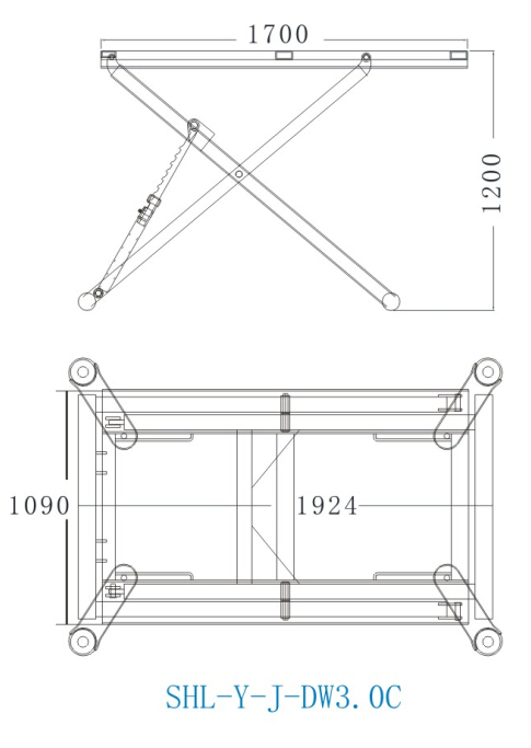 SHL-Y-J-DW3.0C Mid Rise Scissor Lift SHL-Y-J-DW3.0C Mid Rise Scissor Lift